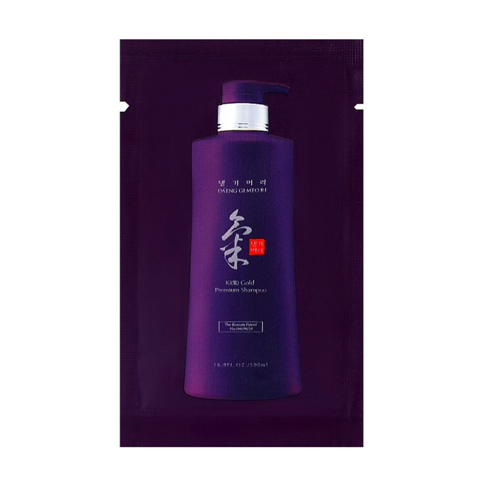 Преміальний зволожувальний шампунь для волосся Daeng Gi Meo Ri Ki Gold Shampoo з екстрактом хризантеми, 10 мл